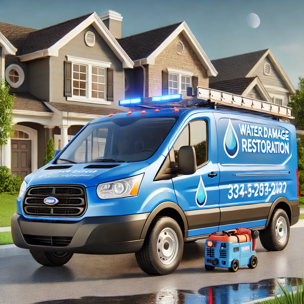 water damage van