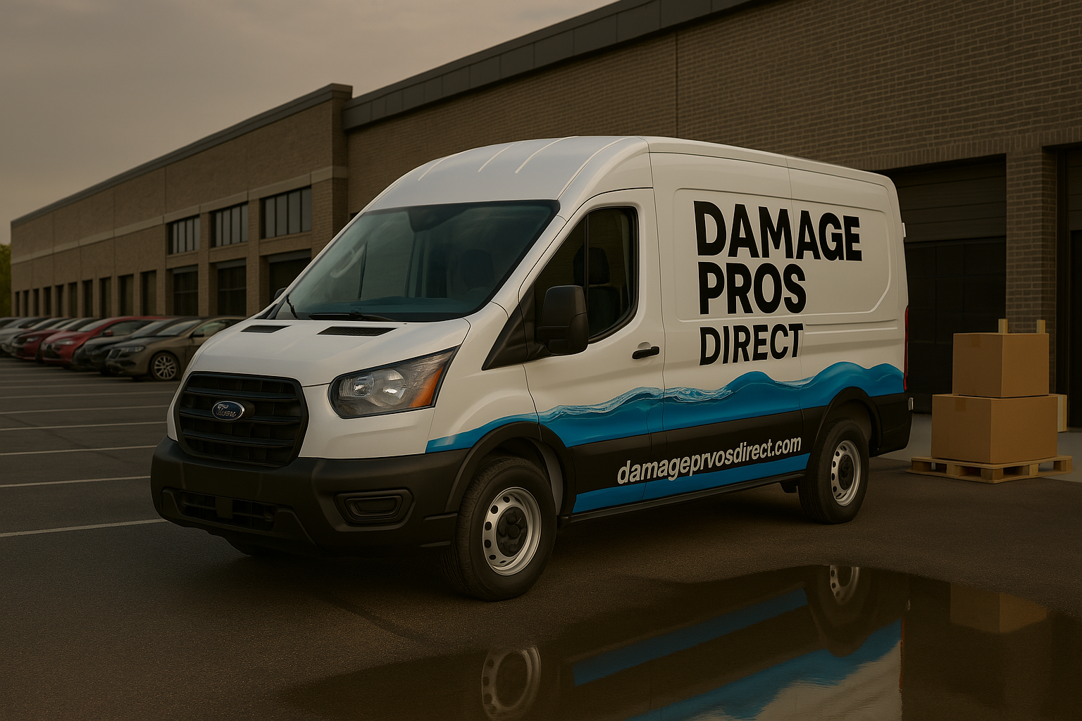 Damage restoration services in Charlotte, North Carolina; vetted local crew on site.